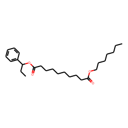 Sebacic acid, heptyl 1-phenylpropyl ester