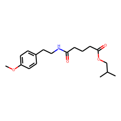 Glutaric acid, monoamide, N-(2-(4-methoxyphenyl)ethyl)-, isobutyl ester