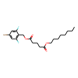 Glutaric acid, 2,6-difluoro-4-bromobenzyl octyl ester