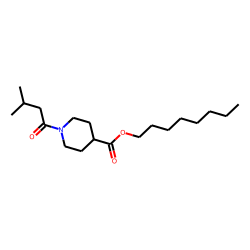 Isonipecotic acid, N-(3-methylbutyryl)-, octyl ester
