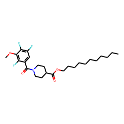 Isonipecotic acid, N-(2,4,5-trifluoro-3-methoxybenzoyl)-, undecyl ester