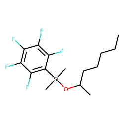 Heptan-2-ol, dimethylpentafluorophenylsilyl ether