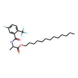 D-Alanine, N-(5-fluoro-2-trifluoromethylbenzoyl)-, tridecyl ester