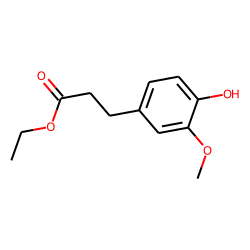 Ethyl-«beta»-(4-hydroxy-3-methoxy-phenyl)-propionate
