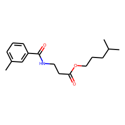 «beta»-Alanine, N-(3-methylbenzoyl)-, isohexyl ester
