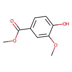 Benzoic acid, 4-hydroxy-3-methoxy-, methyl ester