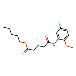 Glutaric acid, monoamide, N-(5-chloro-2-methoxyphenyl)-, pentyl ester