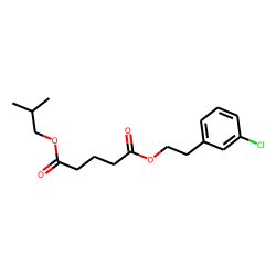 Glutaric acid, 2-(3-chlorophenyl)ethyl isobutyl ester
