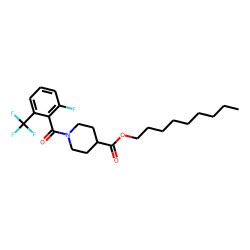 Isonipecotic acid, N-(2-fluoro-6-trifluoromethylbenzoyl)-, nonyl ester