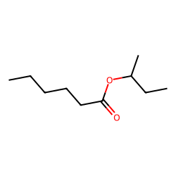 hexanoic acid, 1-methylpropyl ester
