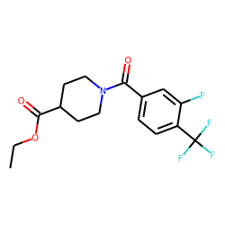 Isonipecotic acid, N-(3-fluoro-4-trifluoromethylbenzoyl)-, ethyl ester