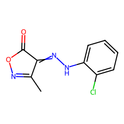 4,5-Isoxazoledione, 3-methyl-, 4-[(2-chlorophenyl)hydrazone]
