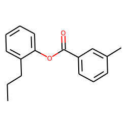 Benzoic acid, 3-methyl-, 2-propylphenyl ester