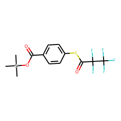 Benzoic acid, 4-pentafluoropropionylthio-, trimethylsilyl ester