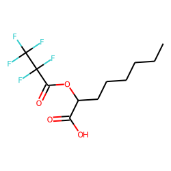 (+-)-2-Hydroxyoctanoic acid, pentafluoropropionate