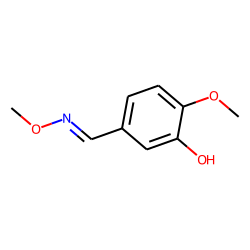Benzaldehyde, 3-hydroxy-4-methoxy, O-methyloxime