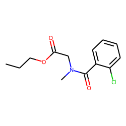 Sarcosine, N-(2-chlorobenzoyl)-, propyl ester