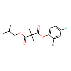 Dimethylmalonic acid, 2-bromo-4-fluorophenyl isobutyl ester