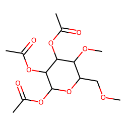 4,6-Dimethyl-1,2,3-triacetylglucoside (A)