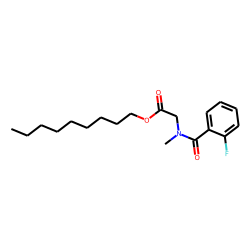 Sarcosine, N-(2-fluorobenzoyl)-, nonyl ester