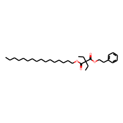 Diethylmalonic acid, hexadecyl phenethyl ester