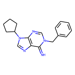 Adenine, 1-benzyl-9-cyclopentyl-
