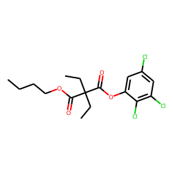 Diethylmalonic acid, butyl 2,3,5-trichlorophenyl ester