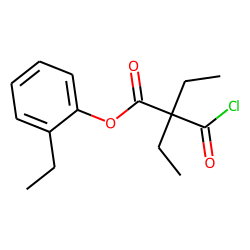Diethylmalonic acid, monochloride, 2-ethylphenyl ester