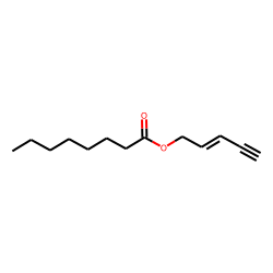 Octanoic acid, pent-2-en-4-ynyl ester