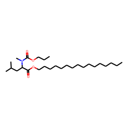 l-Leucine, N-methyl-n-propoxycarbonyl-, hexadecyl ester