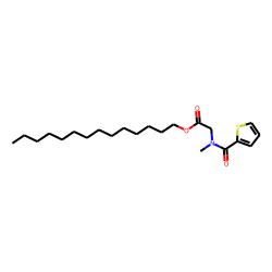 Sarcosine, N-(2-thienylcarbonyl)-, tetradecyl ester