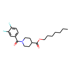 Isonipecotic acid, N-(3,4-difluorobenzoyl)-, heptyl ester