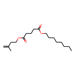Glutaric acid, 3-methylbut-3-enyl octyl ester