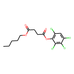 Succinic acid, pentyl 2,3,4,6-tetrachlorophenyl ester