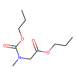 Glycine, N-methyl-n-propoxycarbonyl-, propyl ester