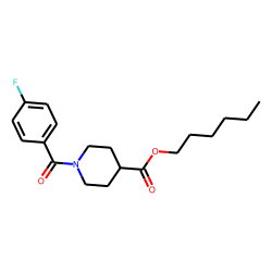 Isonipecotic acid, N-(4-fluorobenzoyl)-, hexyl ester