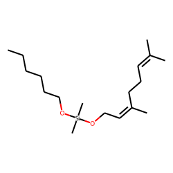 Silane, dimethyl(trans-3,7-dimethyl-2,6-octadien-1-yloxy)hexyloxy-