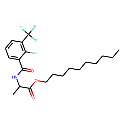D-Alanine, N-(2-fluoro-3-trifluoromethylbenzoyl)-, decyl ester