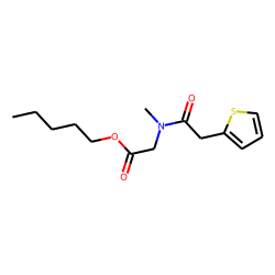 Sarcosine, N-(2-thiophenylacetyl)-, pentyl ester