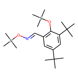 Benzaldehyde, 2-hydroxy, 3,5-bis-tert.-butyl, oxime, TMS