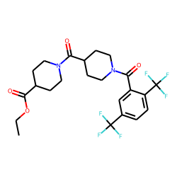 Isonipecotinoylisonipecotic acid, N'-(2,5-di(trifluoromethyl)benzoyl)-, ethyl ester