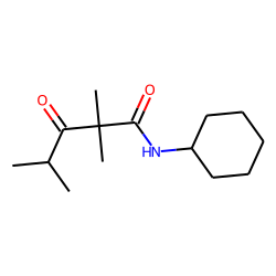 Valeramide, n-cyclohexyl-2,2,4-trimethyl-3-oxo-