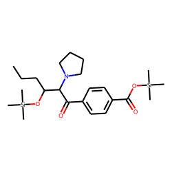 R,S-4'-methyl-«alpha»-pyrrolidinohexanophenone-M (carboxy-HO-alkyl-), 2TMS