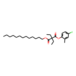 Diethylmalonic acid, 4-chloro-2-methylphenyl tridecyl ester