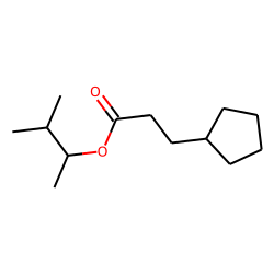 3-Cyclopentylpropionic acid, 3-methylbut-2-yl ester