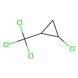 Cyclopropane, 1-chloro, 2-trichloromethyl, trans