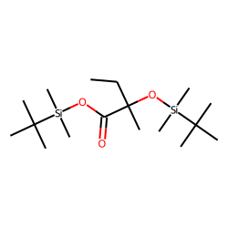 2-Hydroxy-2-methylbutyric acid, TBDMS