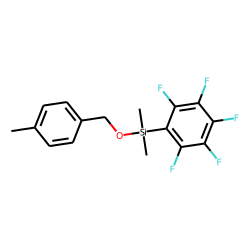 (4-Methylphenyl)methanol, dimethylpentafluorophenylsilyl ether