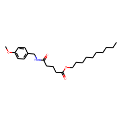 Glutaric acid, monoamide, N-(4-methoxybenzyl)-, decyl ester