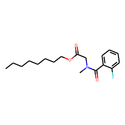 Sarcosine, N-(2-fluorobenzoyl)-, octyl ester